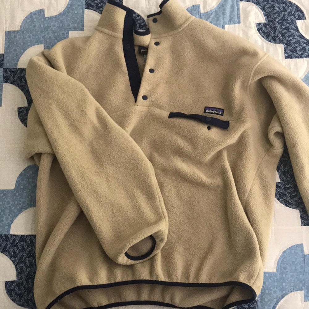 Patagonia Tan Synchilla Snap T Pullover